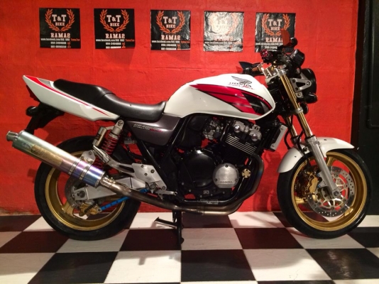 T&amp;T BIKE RAMA2 ขายHONDA CB400 V-TEC2 ปี2002 อินวอย สพม เทคเปิดครบ ราคาเพียง 89500฿