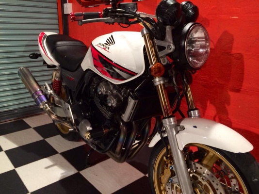 T&amp;T BIKE RAMA2 ขายHONDA CB400 V-TEC2 ปี2002 อินวอย สพม เทคเปิดครบ ราคาเพียง 89500฿