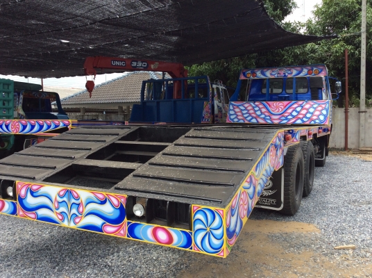 ขายกระบะเทรนเลอร์บรรทุกแมคโค.