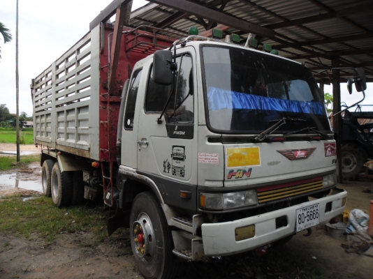 ขายรถบรรทุก 10 ล้อดั้ม 2 เพลา HINO ดั้มแม่ลูกทะเบียนเต็มเครื่องดีคัสซีสวยๆ