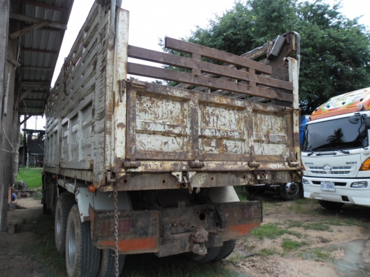 ขายรถบรรทุก 10 ล้อดั้ม 2 เพลา HINO ดั้มแม่ลูกทะเบียนเต็มเครื่องดีคัสซีสวยๆ