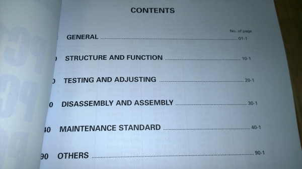 ขาย ShopManual Komatsu ขาย ShopManual Komatsu
