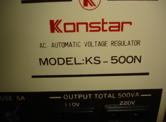 ขายหม้อแปลงไฟ AC 220V - 110V,110v - 220v KONSTAR ขนาด 500VA