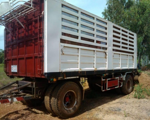 **325,000 บ.ต่อรอง** ขายลูกพ่วง2คานไม่ดั้มคอกเกษตรอู่มีโชค ปี46 ยาว6.20ม. ช่วงล่างดี เพลากลม คัสซีสวยไม่ปะไม่ดาม ไม่มีบวม พื้นสวยไม่ผุ ฝาข้างสวย คอกเหล็กเกษตรสภาพสวย ไม่โก่ง ไม่ผุ สีสันดี ยางดี8เส้น โดยรวมทรงสวย ครับ วิ่งงานใช้งาน ปกติ พร้อมใช้ งาน เอกสาร