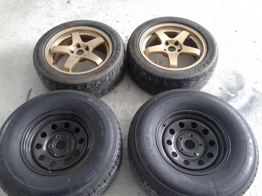 ขายล้อแม็กขอบ17กับล้อกะทะผ่าพร้อมยางขอบ14