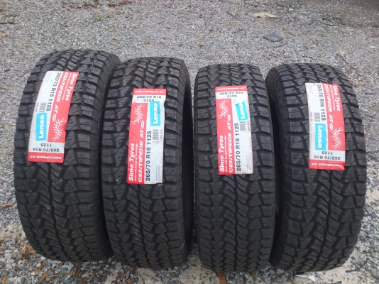 ขายยางใหม่เก่าเก็บปี11 ยาง265/70R16  AT ตัวหนังสือขาว จำนวน 4 เส้น ราคา 8900