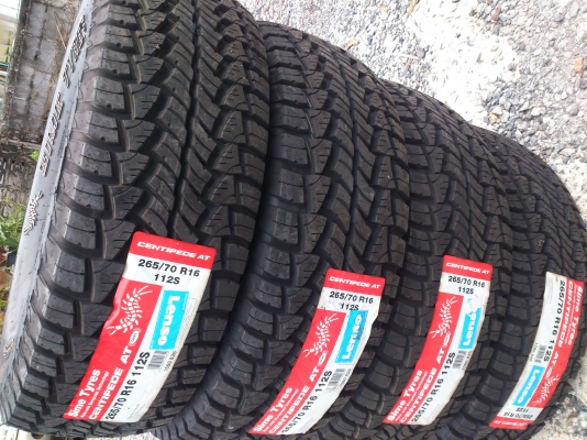 ขายยางใหม่เก่าเก็บปี11 ยาง265/70R16  AT ตัวหนังสือขาว จำนวน 4 เส้น ราคา 8900