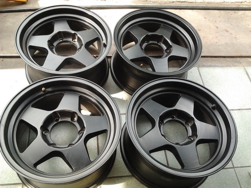 ล้อ Lenso  6รู/139 ขอบ 16 ดําด้าน กว้าง8 ออฟ+10 สวยๆ 1ชุด