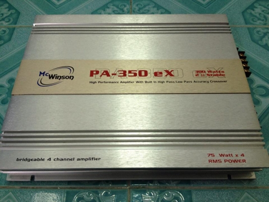 แอมป์4ch Mcwinson มือสองสภาพสวยๆ เรื่องเสียงดูใส้เลยครับ ขาย 1950 บาท