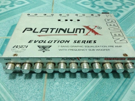 ปรีแอมป์ แพลตตินั่ม7แบน มือสองเบสแรง ขาย 950 บาท