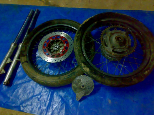 เหมากอง ล้อขอบ 18 โช้คหน้า1คู่ SRV 250  ***(เหมาหมดพร้อมเครื่องมีของแถมครับ)