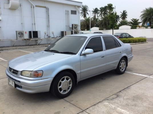 ขายรถโตโยต้า โคโรล่า ae111 ปี 98 เครื่องเดิม 1.6 เกียร์ธรรมดา airbag/abs เพาเวอร์ เบาะหนัง ไฟฟ้าทั้งคัน ปรับข้างไฟฟ้า พับไฟฟ้า ใช้ได้หมด แอร์เย็นฉ่ำ ตัวถังสวยมาก ไม่มีชน ตะเข็บเดิมทั้งคัน รถขับดีมาก พร้อมใช้ครับ