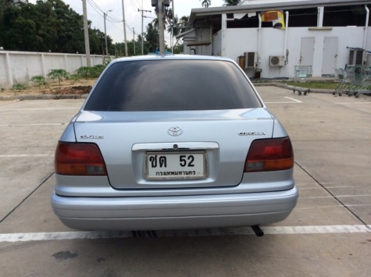ขายรถโตโยต้า โคโรล่า ae111 ปี 98 เครื่องเดิม 1.6 เกียร์ธรรมดา airbag/abs เพาเวอร์ เบาะหนัง ไฟฟ้าทั้งคัน ปรับข้างไฟฟ้า พับไฟฟ้า ใช้ได้หมด แอร์เย็นฉ่ำ ตัวถังสวยมาก ไม่มีชน ตะเข็บเดิมทั้งคัน รถขับดีมาก พร้อมใช้ครับ