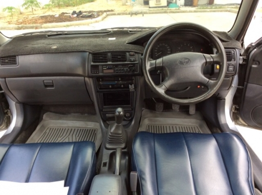 ขายรถโตโยต้า โคโรล่า ae111 ปี 98 เครื่องเดิม 1.6 เกียร์ธรรมดา airbag/abs เพาเวอร์ เบาะหนัง ไฟฟ้าทั้งคัน ปรับข้างไฟฟ้า พับไฟฟ้า ใช้ได้หมด แอร์เย็นฉ่ำ ตัวถังสวยมาก ไม่มีชน ตะเข็บเดิมทั้งคัน รถขับดีมาก พร้อมใช้ครับ