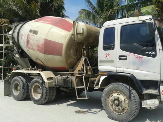 รถอีซูซุ 10 ล้อ โม่ปูน  270 แรงม้า. ปี 43  สนใจติดต่อ 081 - 6079515