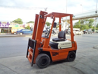 ขายรถยกโตโยต้า 1.5 ตัน รุ่น4 เครื่องเบนซิน   กระบอกคู่  เสาสูง 3 เมตร ยางตัน  พวงมาลัยเพาเว่อร์  สีเดิมจากนอก นำเข้าจากญี่ปุ่น ใช้งานได้ทันที ราคา140000