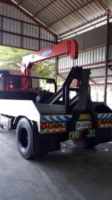 ขาย6ล้อ มิสซู FK457รถยกพร้อมเครน 10เกียร์ สภาพพร้อมใช้