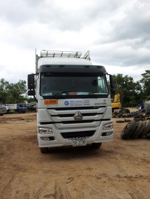 รถ12 ล้อ sinotruk ดั้มพ์เกษตร  Howo 345 2x,xxx กม ถังแก็ส 10 ถัง ราคา 1,500,000 บาท