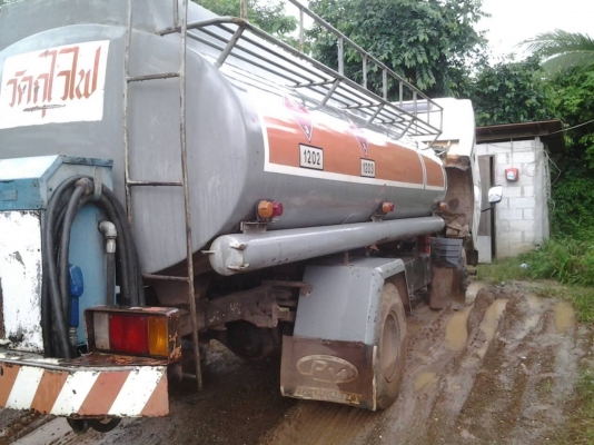 ISUZU NPR66LX 120ฝาขาว ห้างแท้ปี40 Fหน้าหลัง ถังน้ำมัน 7000ลิตร 3ช่อง หัวจ่าย 2หัว