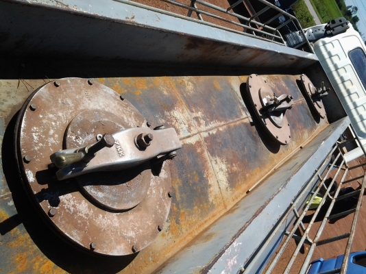 ISUZU NPR66LX 120ฝาขาว ห้างแท้ปี40 Fหน้าหลัง ถังน้ำมัน 7000ลิตร 3ช่อง หัวจ่าย 2หัว