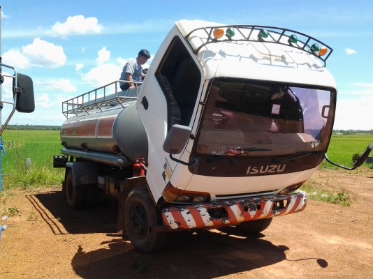 ISUZU NPR66LX 120ฝาขาว ห้างแท้ปี40 Fหน้าหลัง ถังน้ำมัน 7000ลิตร 3ช่อง หัวจ่าย 2หัว