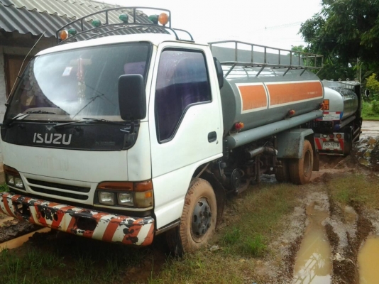 ISUZU NPR66LX 120ฝาขาว ห้างแท้ปี40 Fหน้าหลัง ถังน้ำมัน 7000ลิตร 3ช่อง หัวจ่าย 2หัว