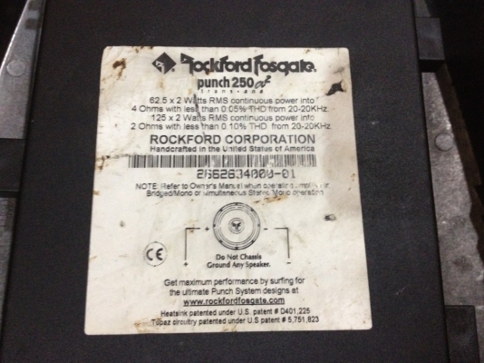 ROCKFORD 250 A2 62W X2 RMS  MADE IN USA แท้สภาพสวยไม่เคยเเกะ