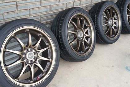 CE28 ขอบ 17 4รู100 สภาพ 99\% ใหม่มาก พร้อมยาง