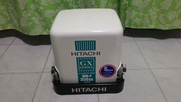 ปั๊มน้ำชนิดแรงดันคงที่ hitachi ขนาด 350วัตต์ สภาพใหม่ๆ พร้อมใช้งานครับ