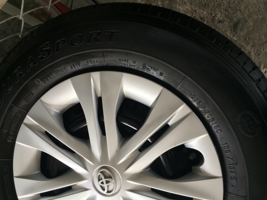 ขายยาง 4เส้น 215/70P15C ปี14