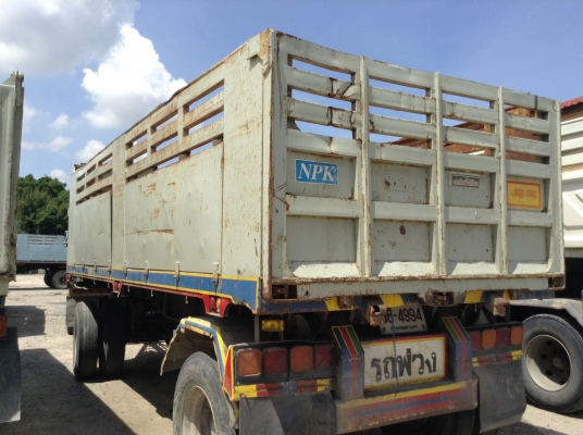 ขายสิบล้อดั้มพ่วงแม่ลูกHINO FM3M240แรงติดก๊าซ6ถังลูกหน้าพระลาน