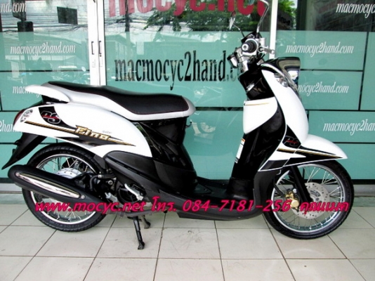 Fino PS  สีขาวดำ รุ่นขายดี รถเดือน มี.ค. ปี 56 ไมล์ 3149 โล  ของแถม 2 รายการ 24900