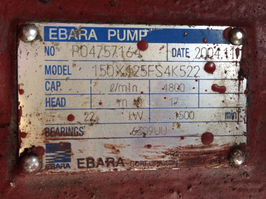 ขายหัวปั้มน้ำ Ebara ขนาด เข้า 6 นิ้ว ออก 5 นิ้ว สภาพดี หมุนนิ่ม มี 2 ตัว ครับ ขายหัวปั้มน้ำ Ebara ขนาด เข้า 6 นิ้ว ออก 5 นิ้ว สภาพดี หมุนนิ่ม มี 2 ตัว ครับ