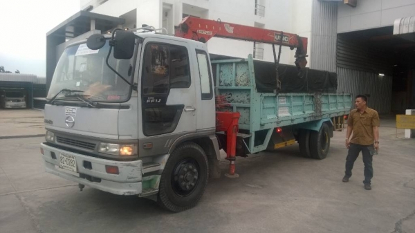 ขายรถบรรทุก6ล้อติดเครน HINO FF1J 210 แรง เครนTADANO TM45Z 3ปอก2ชัก พร้อมใช้งานครับ