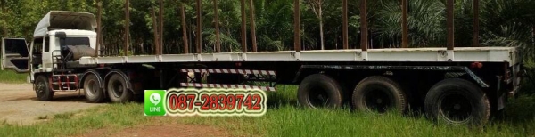 ขายรถหัวลาก 10 ล้อ 2 เพลา พร้อมหางพื้นเรียบ สามมิตร 3 คาน