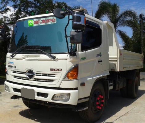 ขายรถดั้มพ์ 6 ล้อ ขนาดใหญ่ ไมล์ 3X,XXX กม.  HINO 220 แรงม้า