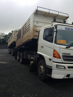 ขายด่วนครับ HINO MEGA 344 ปี 53 พ่วง ลูก 3 คาน ดั้มสามมิตรลอนเฉียง รถสวยครับ พร้อมใช้งาน เอกสารพร้อมโอนครับ