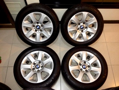 -----ขายแล้ว---แม็กซ์ BMW 16 นิ้ว แท้ซีรีย์ 5 - E60 E39 E34 ยางดอกเต็ม ตจว ส่งได้