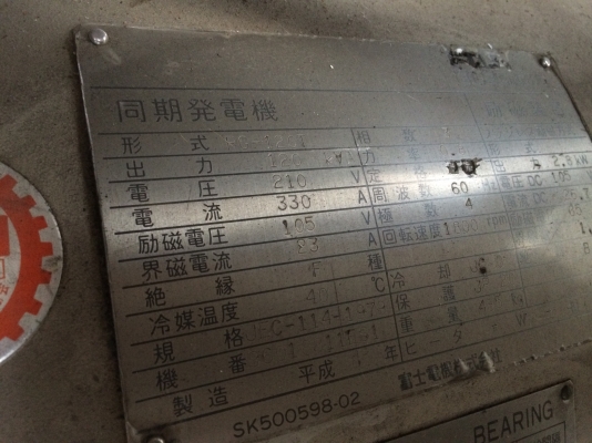 ขายเครื่องปั่นไฟ Mitsui seiki นำเข้า จากญี่ปุ่น