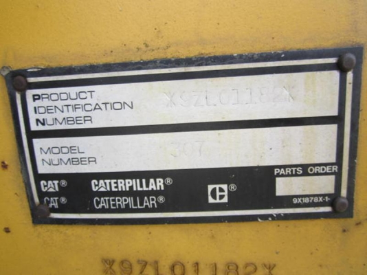 ขาย CAT 307 #9ZL01182 4497hr 1994Y (รถอยู่ต่างประเทศ)