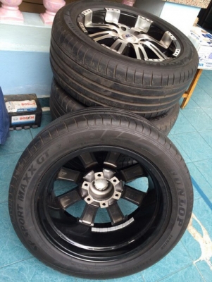 ขายล้อ 6รู139.7ขอบ 18x8 off+20 พร้อมยาง dunlop 245/50/18