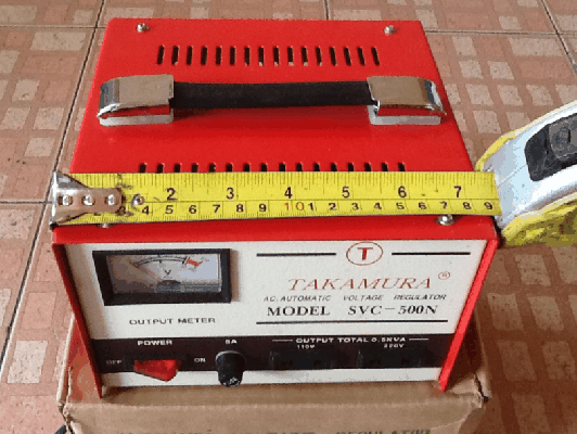 ขายหม้อแปลง-รักษาระดับแรงดันไฟ(AC. AUTOMATIC VOLTAGE REGULATOR) TAKAMURA SVC-500N INPUT 100V-220V OUTPUT 110-220Vของใหม่คับ.