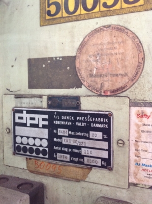 เครื่องปั้ม dpf แรงอัด 60 ตัน