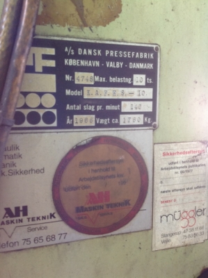 เครื่องปั้ม dpf แรงอัด 10 ตัน