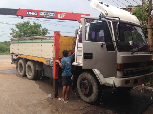 ขาย10ล้อRocky175ติดเครนUNIC330ท้องปลิงยางใหม่10เส้น