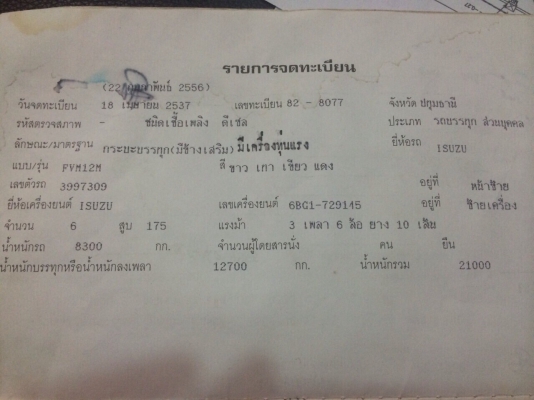 ขาย10ล้อRocky175ติดเครนUNIC330ท้องปลิงยางใหม่10เส้น