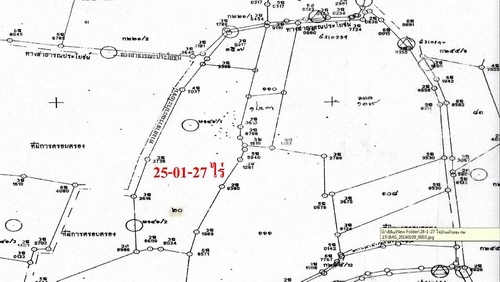 ขายที่ดินติดทางสาธารณะ  25 ไร่ 1งาน 28 ตรว. ราคา 130,000 บาทต่อไร่  อ.สีคิ้ว