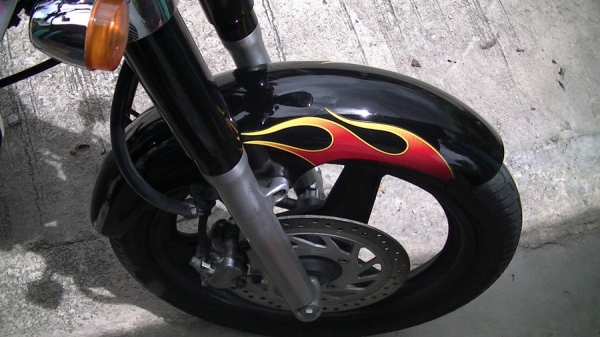 ขายHonda Phantom TA200CC ปี51สีดำ ลายไฟแดง