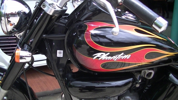 ขายHonda Phantom TA200CC ปี51สีดำ ลายไฟแดง