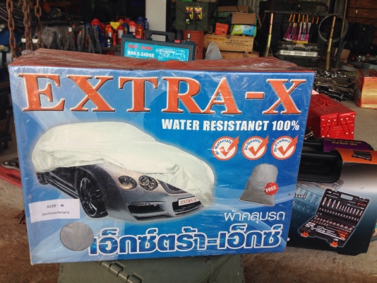 ผ้าคลุมรถรุ่นมีหู  EXTRA-X  กันฝนกันแดดได้ดีครับ